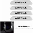 thumbnail image 3 of Blanco - Tira de advertencia reflectante, 12 piezas de pegatina de advertencia reflectante para puerta de automóvil, tira de seguridad., 3 of 5