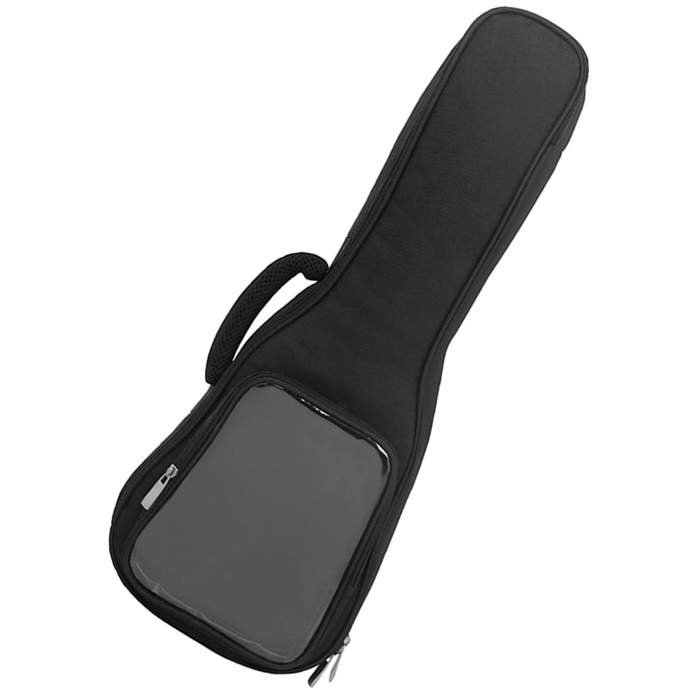 PTOOTP Black Padded Ukulele Case with Protective Cushion, Musical Instrument Storage Bag for Travel and Daily Use