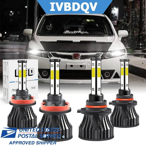 For Honda Ridgeline 2017-2020 LED Headlight High/Low Beam Bulbs