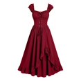 thumbnail image 5 of Likimi Hallowmas Dress For Women Stage Show Solid Color Dress Up Halloween Costumes For Performance Fashionable Cosplay Dresses Size Xl, 5 of 5