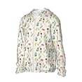 thumbnail image 2 of Fotbe Mini Wildflower Watercolor Men's Women's UPF 50+ Sun Protection Jacket Hooded Cooling Shirt with Pockets Hiking Outdoor Performance-, 2 of 8