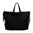 thumbnail image 2 of Bolsa de lona de gran capacidad para mujer con correa ajustable para el hombro, cierre superior con cremallera, bolso casual para trabajo, escuela, viajes y compras, 44 x 33 x 16 cm, 2 of 6
