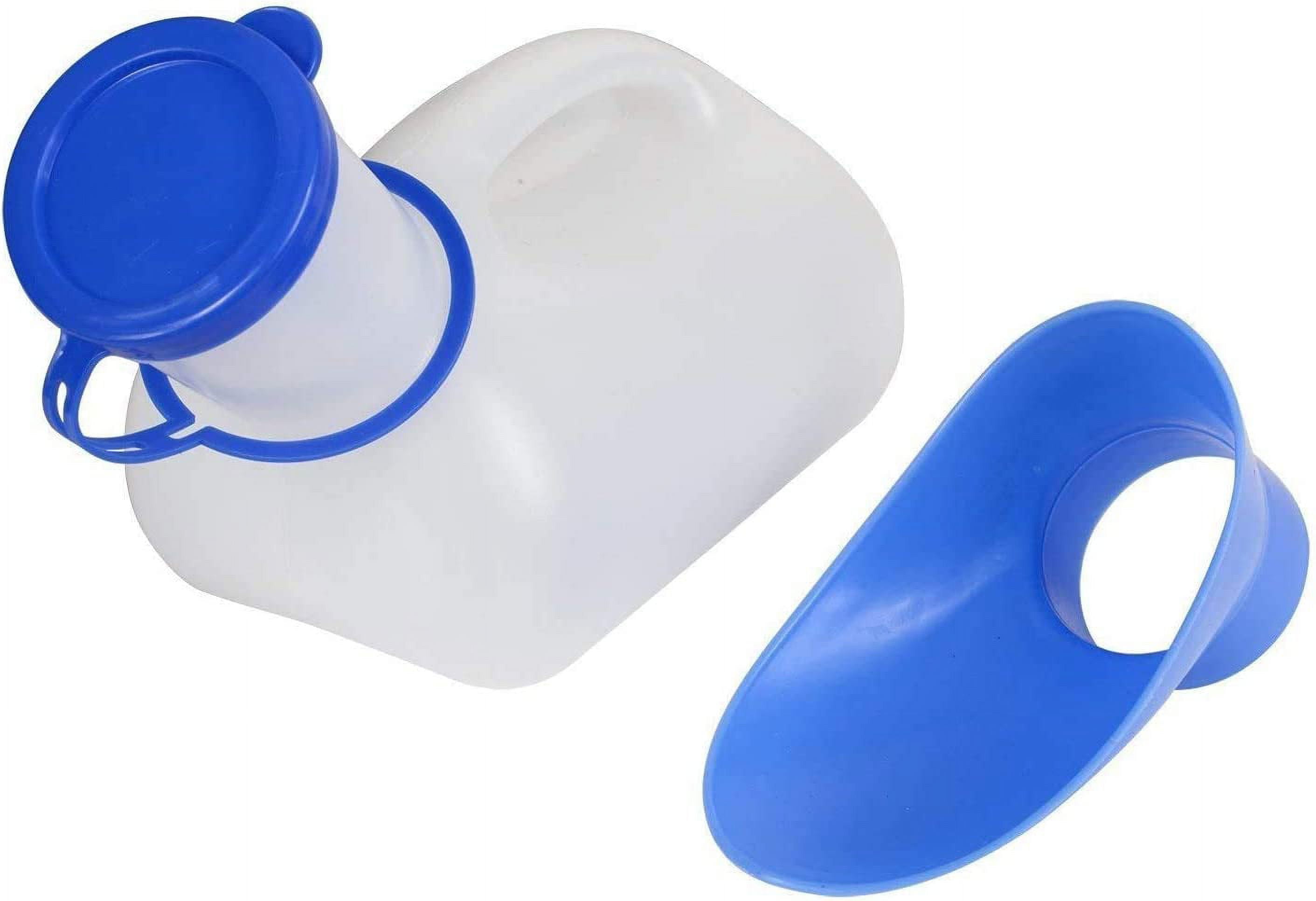 Unisex Potty Urinal for Car, Portable Urinal for Men and Women, Bedpans Pee Bottle with a Lid and Funnel, Mobile Toilet Urinal for Car, Old Man, Child and Patient for Hospital Camping Outdoor Travel