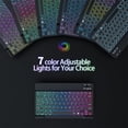 thumbnail image 5 of Gaming Keyboard RGB Backlit Compact 78 Keys Portable Wireless Office Keyboard For Laptop PC Computer Gamer White, 5 of 5