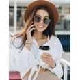 thumbnail image 6 of TOYOUTHS Leather Band Compatible with Apple Watch Bands 41mm 40mm 38mm 44mm 45mm 42mm 49mm Women, Slim Dressy Leather Strap with C-Shape Metal Buckle for iWatch Series 9/8/7/6/5/4/3/2/1/SE/Ultra 2, 6 of 7