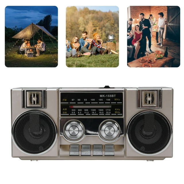 Full Band Portable Shortwave Radio, AM FM SW LW World Band Radio, Retro Vintage Speaker, Small Radios Portable AM FM SW, Long Telescopic Antenna for Home Kitchen Outdoor