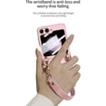 thumbnail image 5 of Luxury with Wrist Strap Lanyard Case for Samsung Galaxy Z Flip 5 5G Shockproof Slim Simple for Women Girls Hard Cover (Grey,for Samsung Z Flip5), 5 of 8