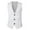 White, variant on Bcfgryg Me's V Neck Suit Casual Single Coat Slim Fit Vest Wedding Groom Man Dress Casual Business Suit Formal Suit Mens Coats Gray L
