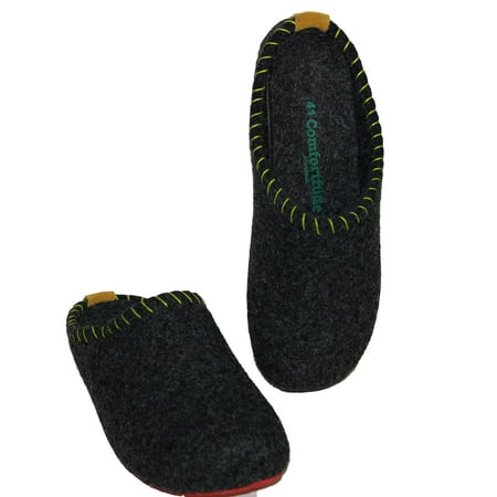 

COMFORTFÜSSE Women s Size EU 41 (US 10) Wool-Blend Mule Dark Grey