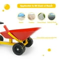 Canddidliike 8 Inch Heavy Duty Kids Rideon Sand Dumper with 4 Wheels