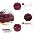 thumbnail image 5 of NEWEEN 1-Piece Luxury Velvet XL Sofa Fit Stretch Slipcover Sofa Cover Washable,Red, 5 of 6