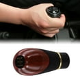 thumbnail image 6 of Rooha Car Manual Leather Gear Shift Knob 5 Speed Shifter Lever Handle Compatible With Most Manual Vehicles Adapter Sizes, 6 of 9