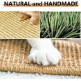 thumbnail image 4 of Gemegraclee 2PCS Rabbit Scratch Mat Natural Bunny Scratching Pad Claws and Teeth Care Rabbit Mats for Cages Rabbit Chew Toys for Bunny Pet Cage Bedding for Biting Sleeping Nesting (Color Random) Y182, 4 of 6
