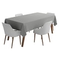 thumbnail image 1 of Vargottam Rectangular Tablecloth, 58'' x 120'', Gray, 58'' x 120'', Elegant, Solid, 100% Polyester, Tablecloth, 1 of 6