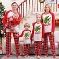thumbnail image 1 of Conjuntos de pijamas navideños familiares a juego Grinch 2024, pijama de Grinch con parte superior y pantalones de pijama a cuadros, pijama de Grinch para niños y adultos para la familia, Mujer S, 1 of 5
