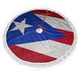 thumbnail image 2 of Falda para árbol de Navidad GHYGTY bandera de Puerto Rico 122 cm con borla, 2 of 4