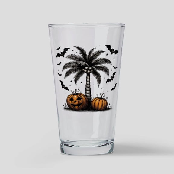CafePress - Halloween Palm Tree - Pint Glass, Drinking Glass, 16 oz. CafePress