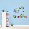 thumbnail image 2 of Cute Little kid Outer Space Adventure Wall DecalsWall Decal Decoration Space Adventure Adventurous Space Cartoon Space ship Decorating Ideas for Child's Bedroom Size: 20 In(W) x 18 In(H), 2 of 5