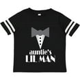 thumbnail image 3 of Inktastic Auntie Lil Man Tuxedo Front Boys Toddler T-Shirt, 3 of 5