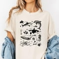 thumbnail image 2 of Sea Creatures Vintage Shirt, Sea Animal T-shirt, Whale Orca Ocean Sea life Turtle Dolphin Shirt, Nature Shirt, Unisex Adult Tee, 2 of 7