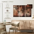 thumbnail image 4 of Elephant Stock Wooden Landmark World Map Wall Art - Horizontal Multi Panel Canvas - Living Room Wall Decor - Map Multi Panel - Gray And Brown Decor - 23" x 14", 4 of 4