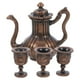 thumbnail image 1 of KAKOWELY 1 juego de juego de té para casa de muñecas, tetera y taza de té en miniatura, tetera y taza de hierro vintage., 1 of 5