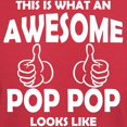 thumbnail image 3 of CafePress - Awesome Pop Pop Looks Like T Shirt - Men's Classic Graphic Cotton T-Shirt, 3 of 4