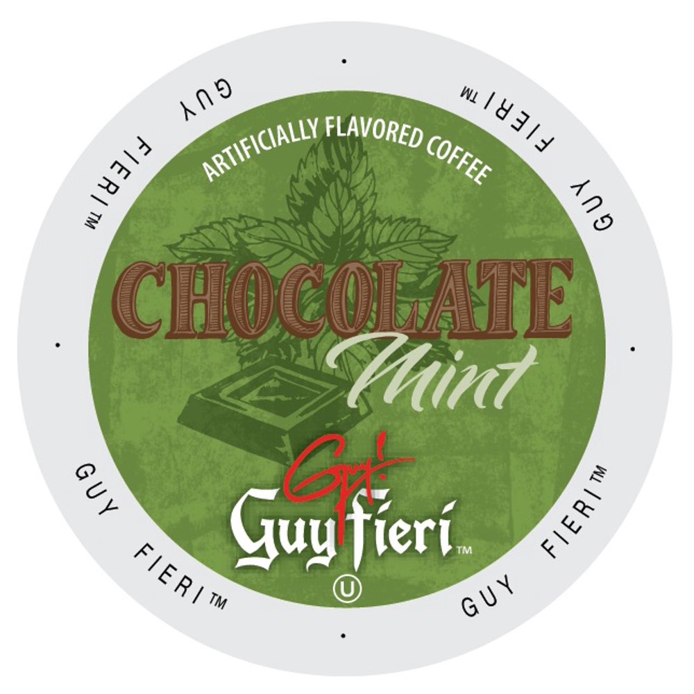 Guy Fieri Coffee Chocolate Mint, Single Serve Cup Portion Pack for