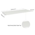 thumbnail image 4 of Universal Table Top MDF Desk Top Replacement for Home and Office Desk Frames, 47 x 27 Inch - White, 4 of 5