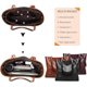 thumbnail image 3 of Womens Soft Leather Handbags Large Capacity Retro Vintage Top-Handle Casual Tote Shoulder Bags Black, 3 of 4