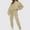 Beige, variant on TIHLMK Pullover Set for Women Women's Set Tracksuit Pullover Solid Round-Neck 2 Piece Sport Hoodless Suit Sets Gifts for Women