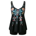 thumbnail image 4 of Plus Size Womens Swimsuits Tankini Swimsuit for Women 2024 Summer Two Piece Bathing Suits Print Sling Swim Tank Top With Shorts Beach Swimwear Summer, 4 of 5