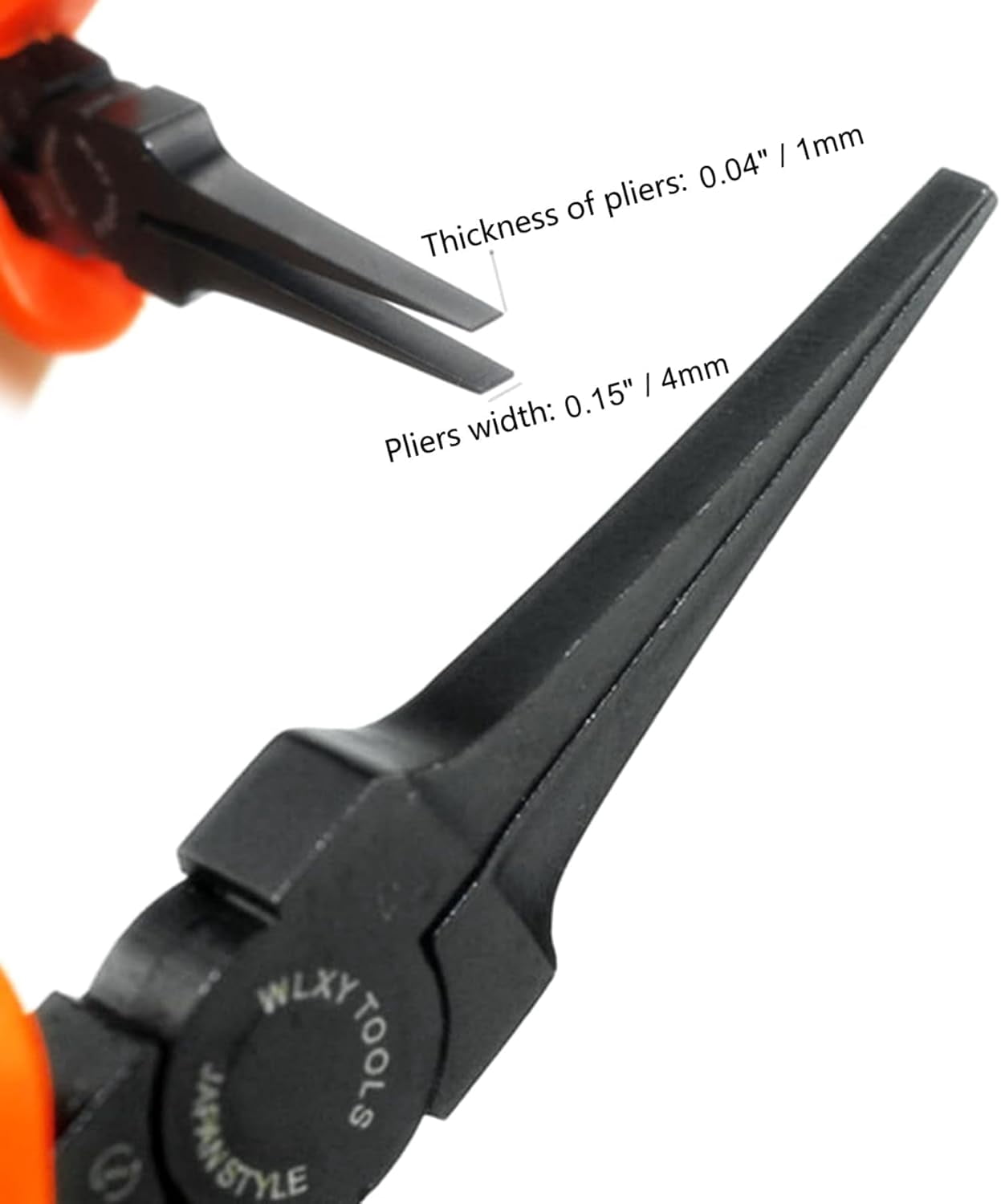 Thin Flat Needle Nose Pliers 5.5 inches Flat Nose Pliers For Jewelry Making, Handcraft Making, PCB Board Repairing etc.