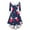 Blue, variant on Christmas Dresses for Women Women's Fashion Elegant Autun And Winter Long Sleeve V-Neck Christmas Print Dress for Holiday Party,Royal Blue,S