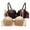 Beige, variant on Women's Smooth Underwire Thin Half Cup Adjustable Bra Underwear