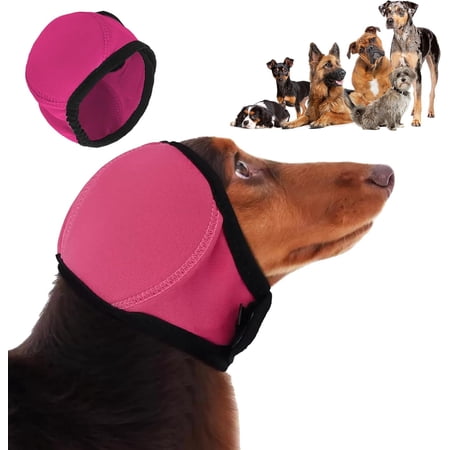Dog Ear Muffs Noise Reducing Ear Wrap with Thickened Cotton & Adjustable No-Shake Fit for Fireworks Thunder Grooming & Bath Time
