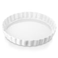 thumbnail image 1 of Plato para hornear quichés LOVECASA de porcelana, 25 cm, antiadherente, blanco, 1 of 7