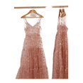 thumbnail image 3 of Robes Longues en Tulle Transparent à Bretelles Spaghetti pour Femmes, 3 of 3