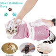 thumbnail image 6 of Cat Bathing Bag, Adjustable Breathable Cat Grooming Mesh Bag, Anti-bite & Anti-Scratch Cat Bath Washing Restraint Bag, For Showering and Trimming Nails(1Pc, Pink), 6 of 8