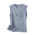 thumbnail image 5 of Camiseta Sin Mangas Para Mujer Camisetas Sin Mangas Cuello Redondo de Moda Impreso Casual Odeerbi ODB165363, 5 of 5