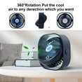 thumbnail image 4 of Small Personal USB Desk Fan 3 Speeds Portable Mini Desktop Table Cooling Fan Air Circulator Fan Powered by USB  360° Rotatable  Quiet Operation  for Home Office Car Outdoor Travel, 4 of 7