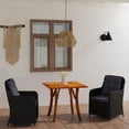 thumbnail image 1 of vidaXL 3 Piece Garden Dining Set Black, 1 of 1