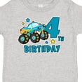 thumbnail image 4 of Inktastic 4th Birthday Monster Truck Boys Toddler T-Shirt, 4 of 5