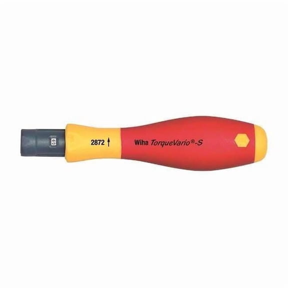 Wiha Torque Screwdriver,Adj.,Plastic Housing 28734