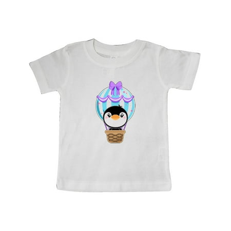 

Inktastic Cute Penguin in a Hot Air Balloon Gift Baby Boy or Baby Girl T-Shirt