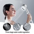 thumbnail image 3 of YgkuHd Shower Nozzle, Pressurized Shower Made Of 3-speed Water Dispensing Mode Adjustment, Infinitely Adjustable Water Pressure Size, With Strong Water Output, Durabil, 3 of 5