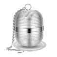 thumbnail image 1 of Infusor de té, colador de té de acero inoxidable, colador de té de malla esférica, para té, especias y la mayoría de tazas y teteras, 1 of 8