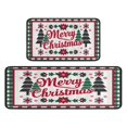 thumbnail image 2 of Kitchen Rug Set of 2 Anti Fatigue Christmas Kitchen Mats for Floor,Winter Christmas Holiday Forest Rustic Farmhouse Kitchen Floor Mats for Bathroom,Room Bedroom (47x17+30x17 Inches), 2 of 7