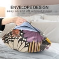 thumbnail image 4 of Yayeee Pillowcase King Size Set of 2 Satin Wrinkle Resistant Pillow Case, Beige Flowers, 4 of 8