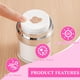 thumbnail image 3 of Tarro con bomba Airless Nuenen, 50 ml (paquete de 4), recargable, blanco, 3 of 7